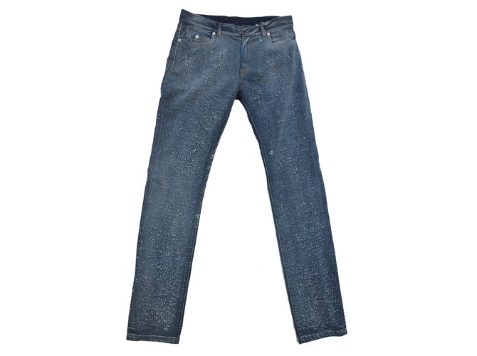 Maison Martin Margiela jeans in difficoltà Blu Cotone  ref.43986