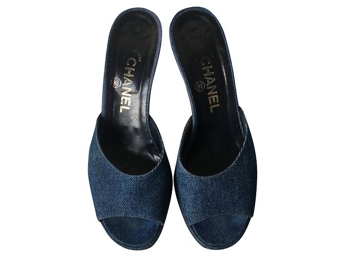 Sandali Chanel Blu