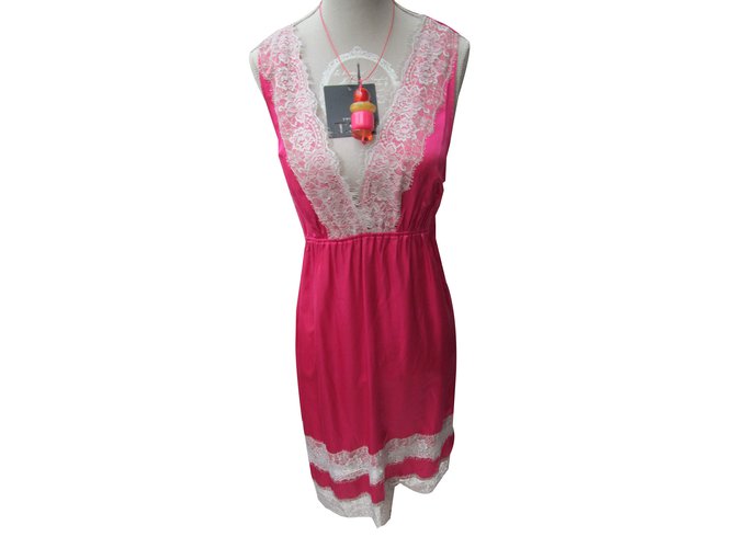 Twin Set Barbieri Dresses Pink Silk  ref.44054
