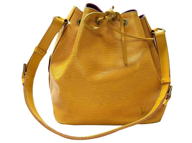 Noe Louis Vuitton Noé PM Yellow Leather  ref.44076