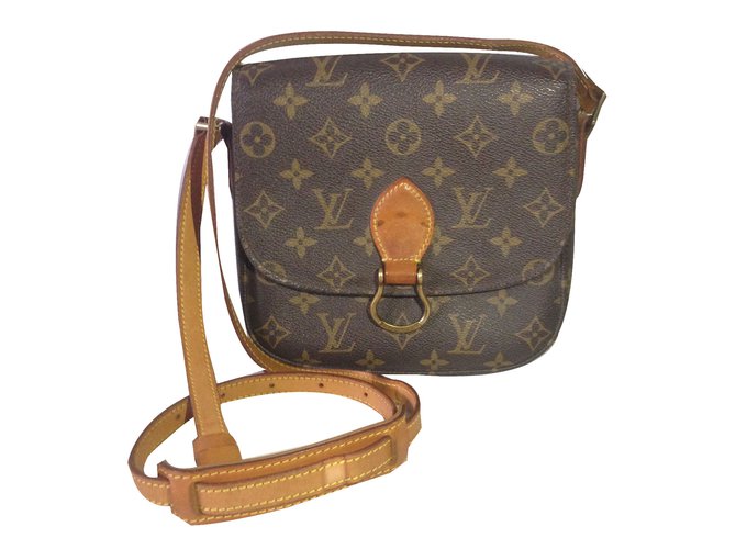 Louis Vuitton Handbag Saint cloud PM Brown Cloth  ref.44079