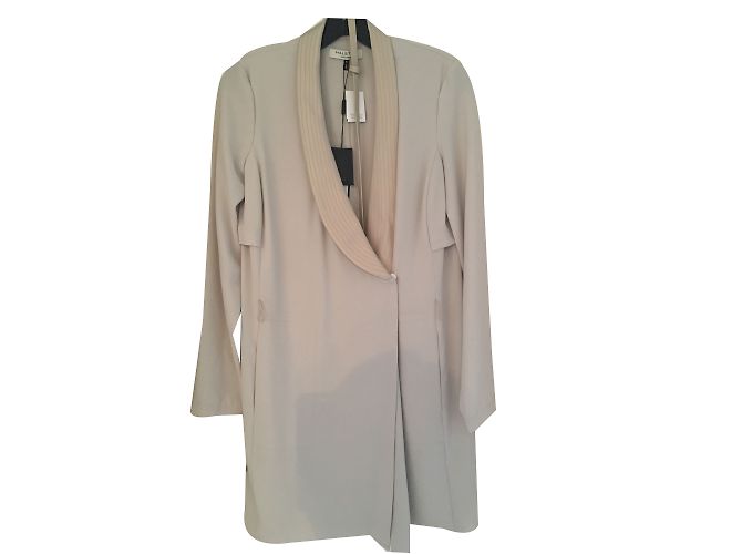 Halston Heritage Kleid Beige