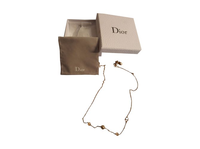 Dior Necklaces Golden Metal  ref.44123