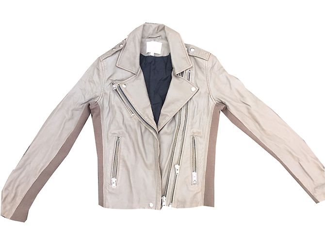 Iro Biker Jacket Lambskin Caramel Size 38