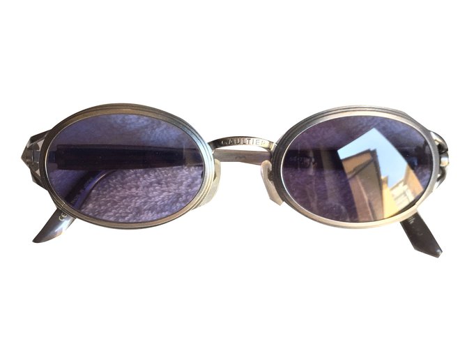 Jean Paul Gaultier Sunglasses Silvery Metal  ref.44167