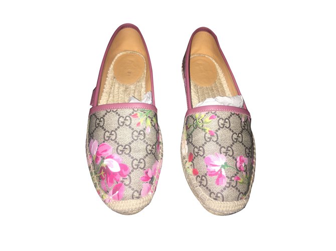 Gucci Bloom Espadrilles Pink Leather  ref.44172