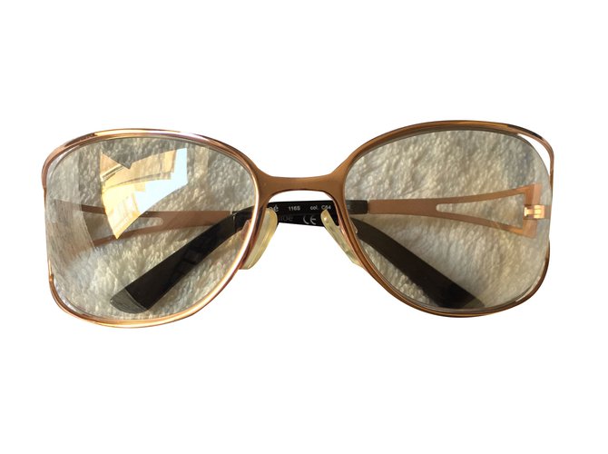 Chloé Sunglasses Pink Golden Metal  ref.44178