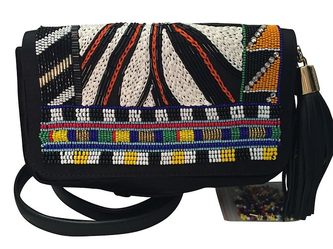 Pochette Emilio Pucci Brodée de Perles Multicolore