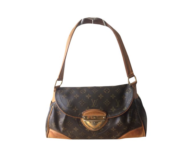 Beverly Louis Vuitton Handbags Brown Leather  ref.44305