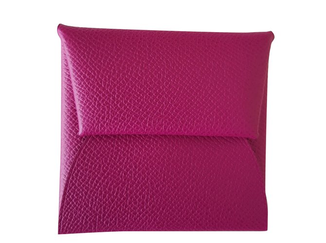Hermès Bastia Pink Leather  ref.44429