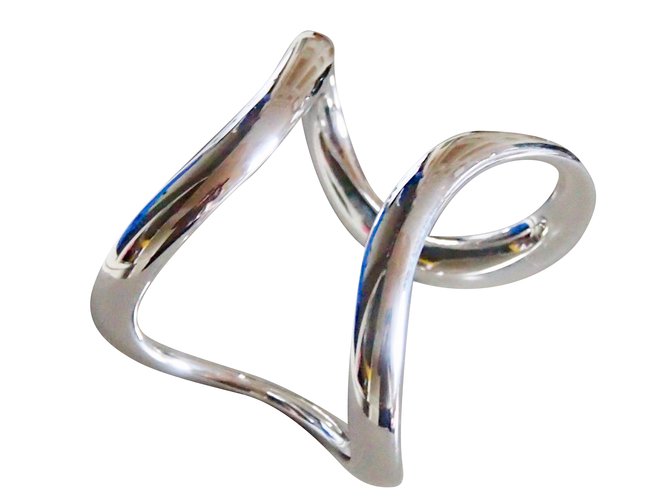 Hermès Bracelet LIMA Silvery Silver  ref.44435