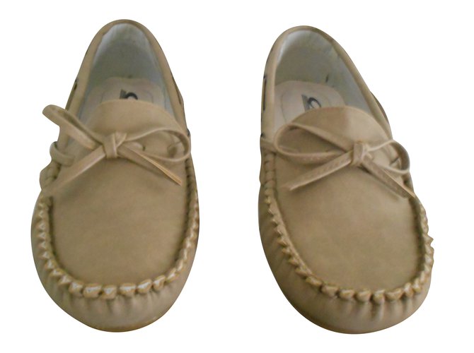 Autre Marque Flats Beige Leather  ref.44441