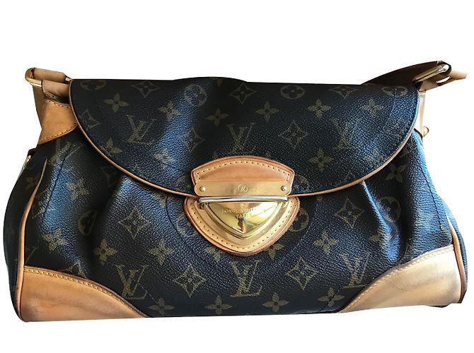 Louis Vuitton Beverly MM Handtasche aus braunem Leder