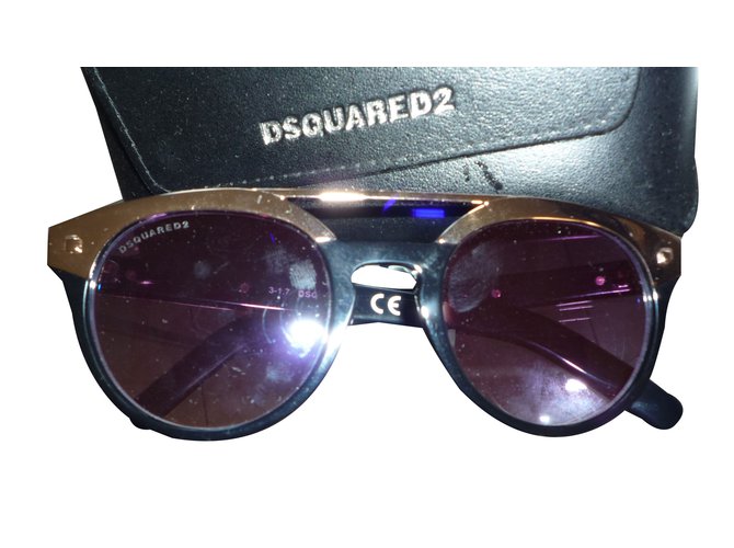Dsquared2 Oculos escuros Preto Metal  ref.44553