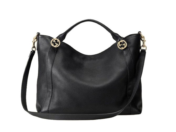 Gucci Handbags Black Leather  ref.44609