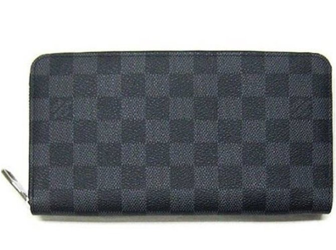 Louis Vuitton ZIPPY ORGANIZER Black Leather  ref.44615