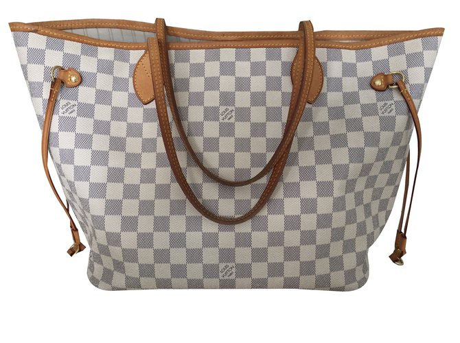 Neverfull Louis Vuitton Handbags Beige Cloth  ref.44622