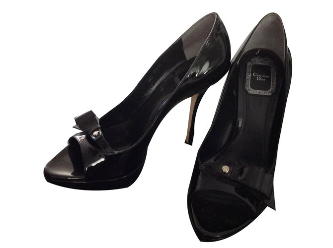 Dior Pumps Black Patent leather  ref.44633