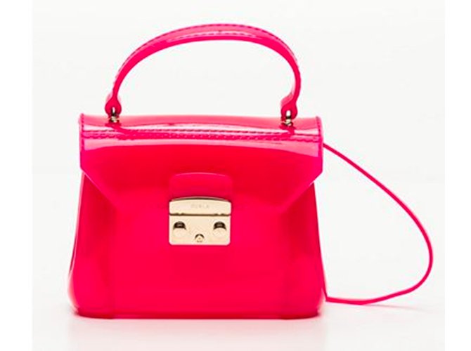 Furla Handbags Pink Rubber  ref.44652