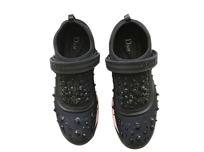 Dior fusion strap sneakers Black Cloth  ref.44693