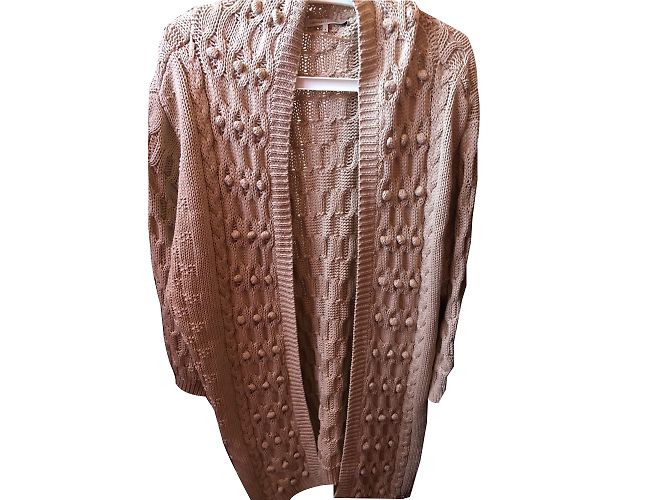 Chaleco de punto de algodón beige Gerard Darel