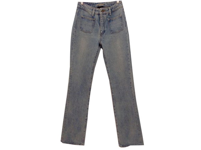 Saint Laurent Jeans Blu Cotone  ref.44761