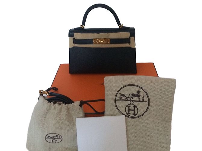 Hermès Kelly II Mini Nero Pelle