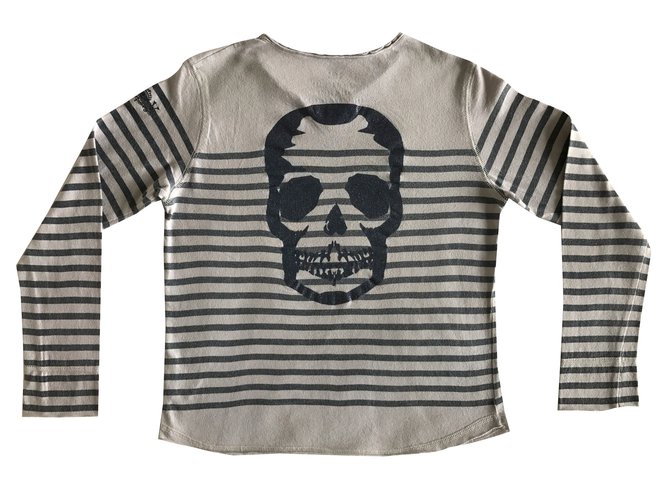 Zadig & Voltaire T-shirt Coton Beige  ref.44854