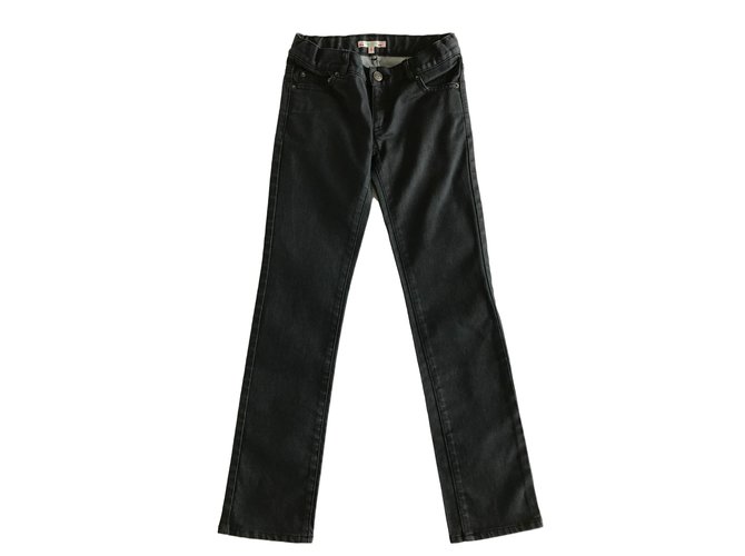 Bonpoint Pantalones Negro Algodón  ref.44865