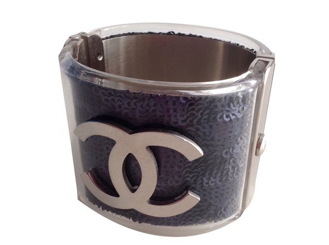 Chanel Bracelets Métal Bleu  ref.44909