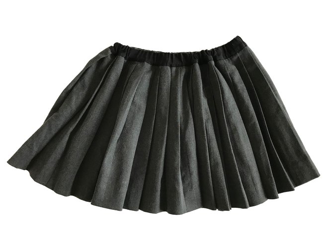 Bonpoint Skirts Grey Wool  ref.44927