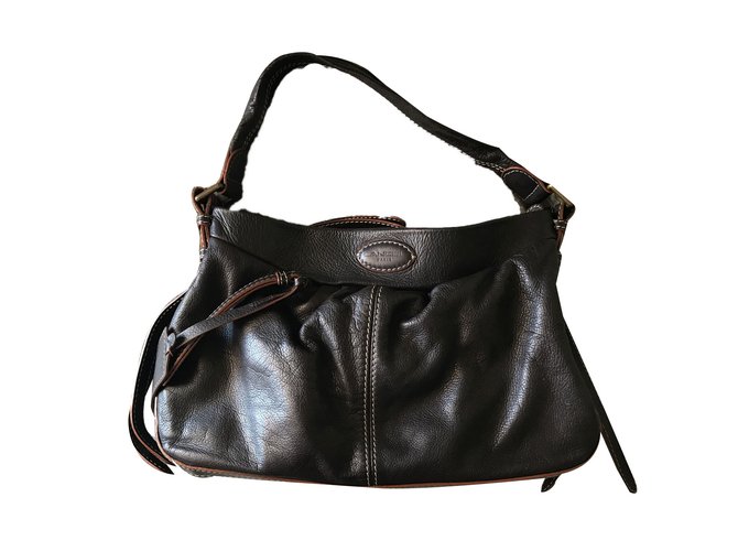 Lancel Handbags Dark brown Leather  ref.44957