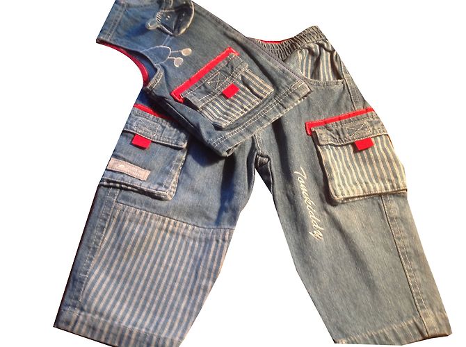 Autre Marque Conjunto de 2 Piezas de Denim Azul para Niño 18 Meses