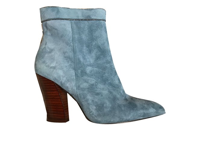 Autre Marque Ankle Boots Grey Leather  ref.45033