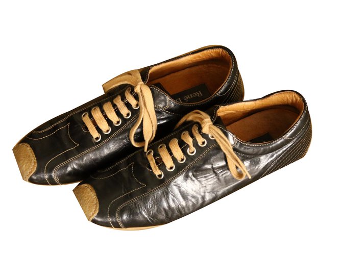Rene Derhy Sneakers Brown Black Leather  ref.45041