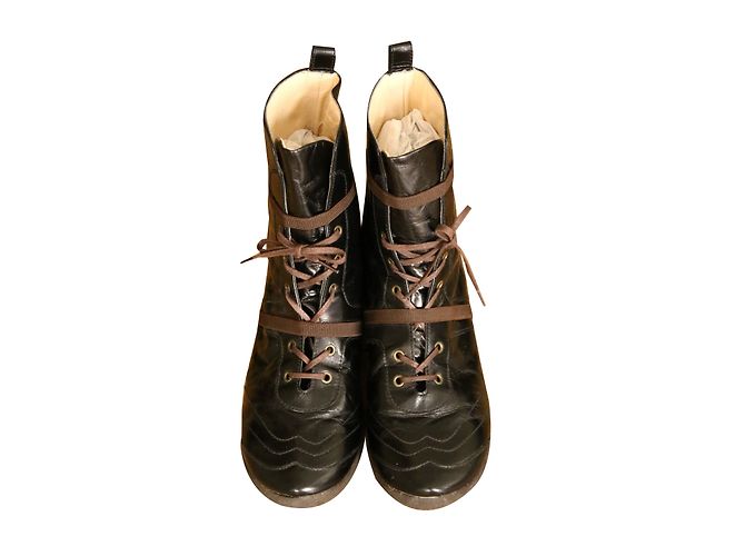 Sneakers Charles Jourdan CJBis in pelle nera Nero Beige