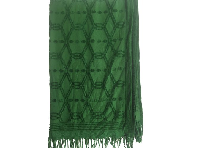 Balenciaga Accessoires Coton Vert  ref.45099