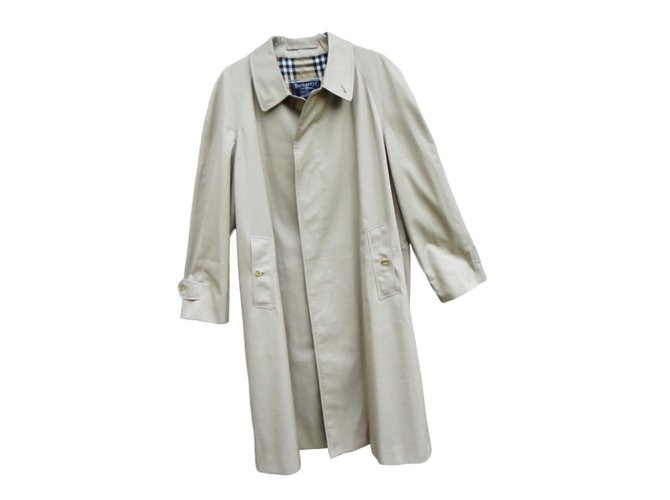 Burberry Coats Beige Cotton Polyester  ref.45120