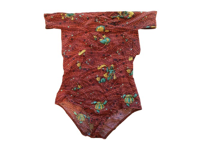 Hermès maillot de bain Elasthane Multicolore  ref.45131