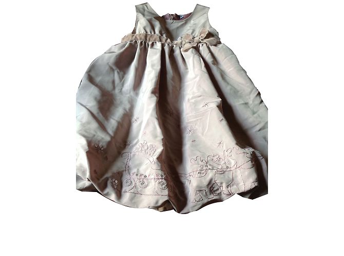 Autre Marque Robe de fête rose brodée 2 ans