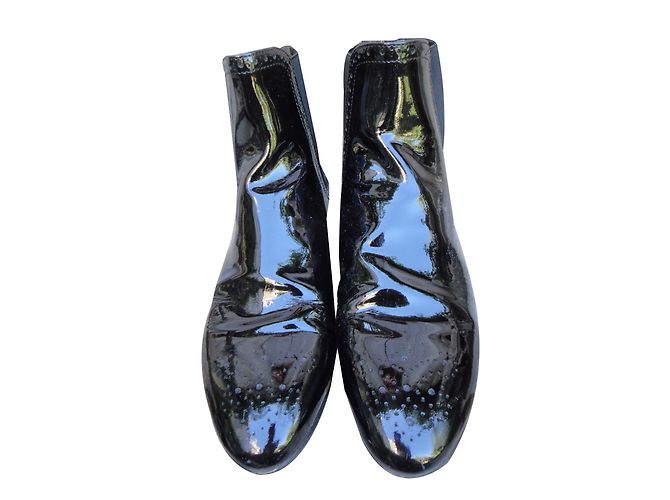 Autre Marque Botines Chelsea AGL de charol negro