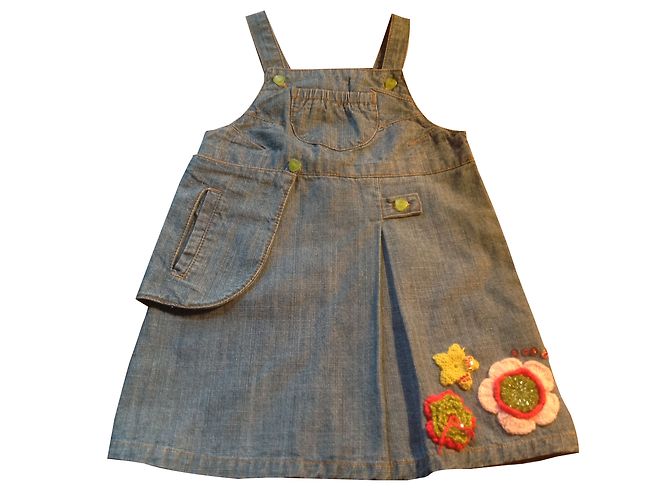 Autre Marque Orchestra Jeanskleid Blau 12 Monate
