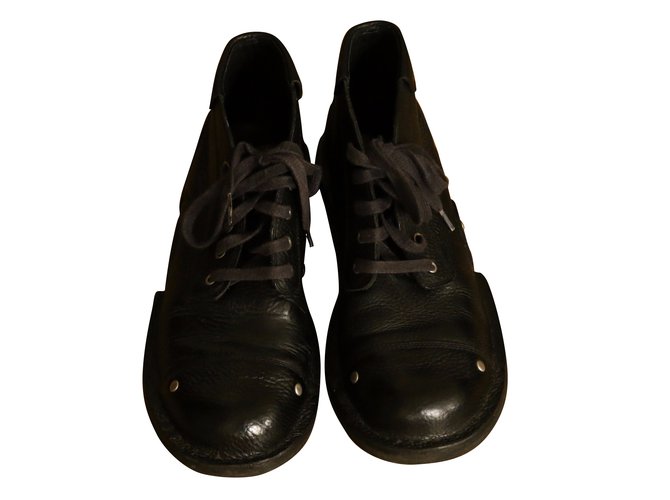 Diesel Boots Black Leather  ref.45237