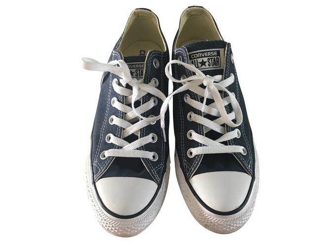 Converse Sneakers Navy blue Cotton  ref.45257