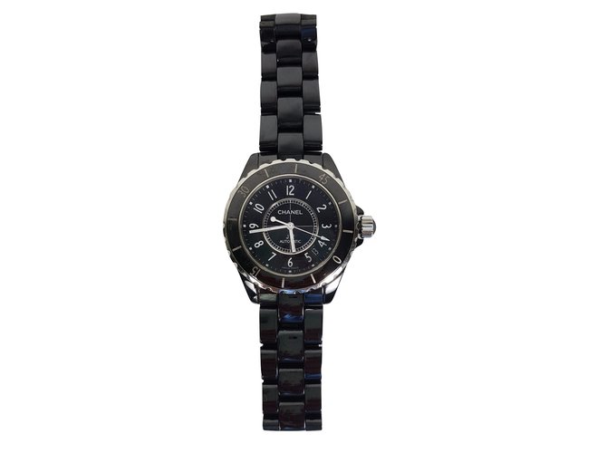 Chanel Relógios finos Preto Cerâmico  ref.45306