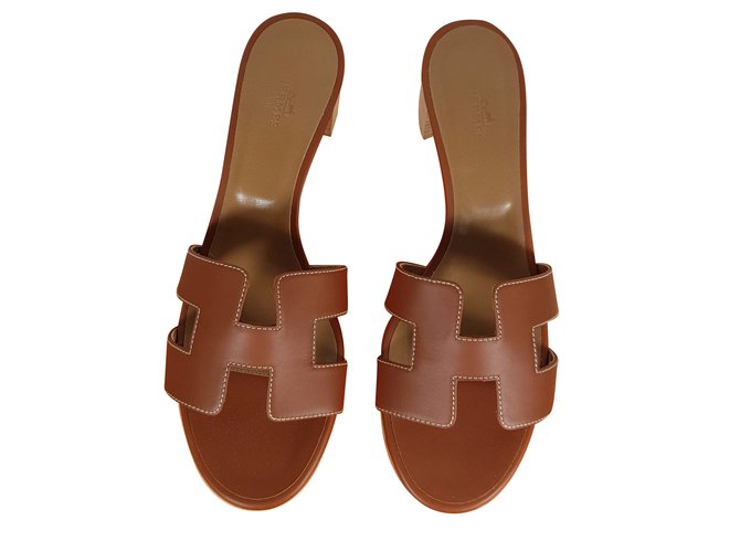 Hermès Sandals Leather  ref.45307