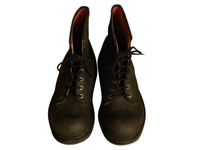 Autre Marque Boots Black Leather  ref.45316