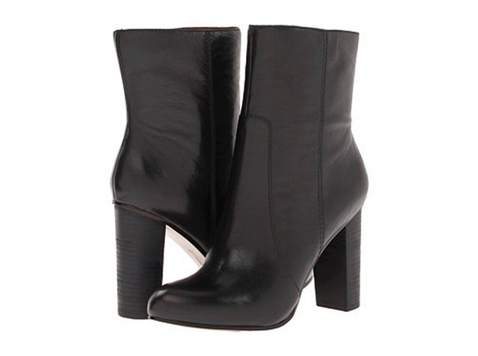 Nine West Ankle Boots Black Leather  ref.45335