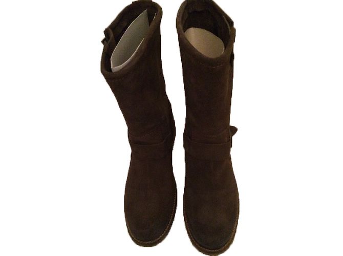 Autre Marque Botines Mustang de gamuza marrón Castaño