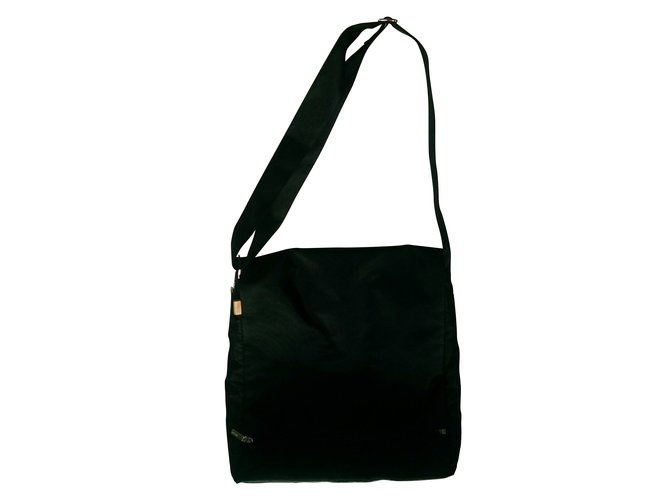 Eres large bag Black Leather Polyester  ref.45351